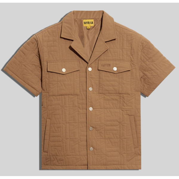 GFTD LA Palmer Button Up Shirt "Khaki"