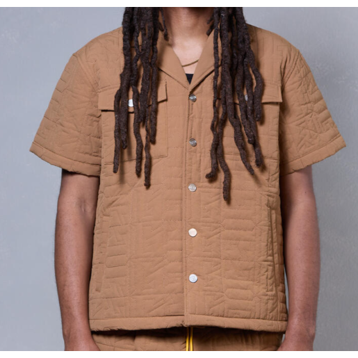 GFTD LA Palmer Button Up Shirt "Khaki"