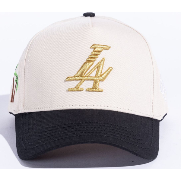 Reference Paradise LA Snapback Hat “Cream/Gold”