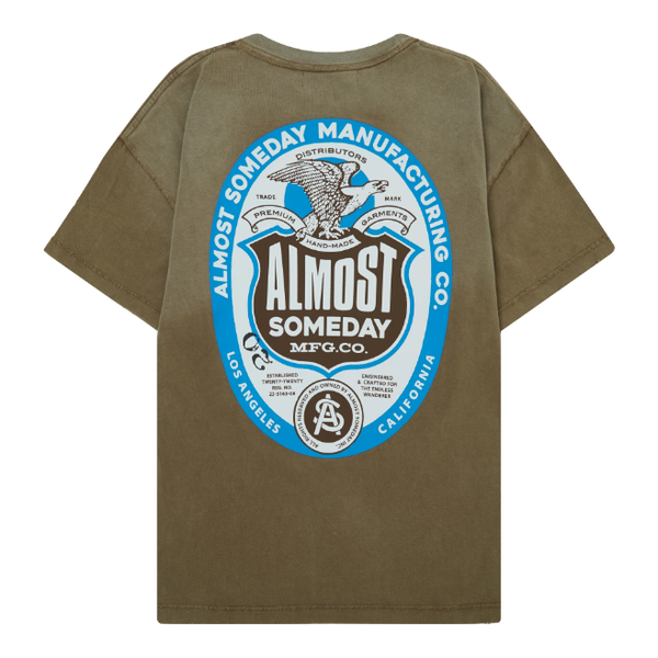 Almost Someday Label Tee “Sun Fade Brown”