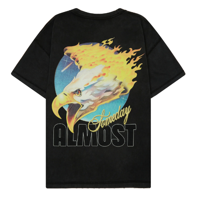 Almost Someday Prey Tee “Sun Fade Black”