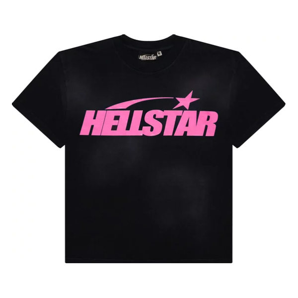 Hellstar Gel Logo Tee "Black/Pink"