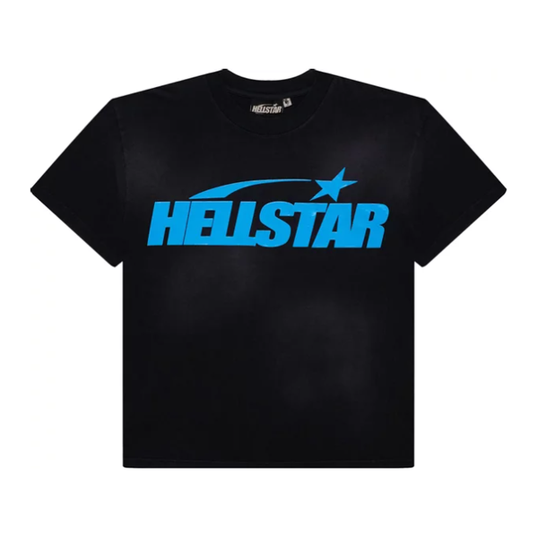 Hellstar Gel Logo Tee "Black/Blue"