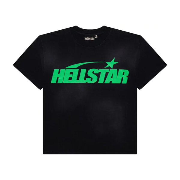 Hellstar Gel Logo Tee "Black/Green"