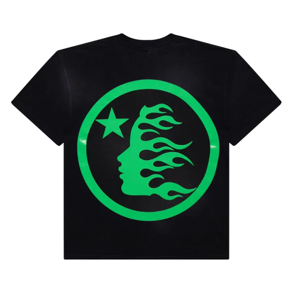 Hellstar Gel Logo Tee "Black/Green"