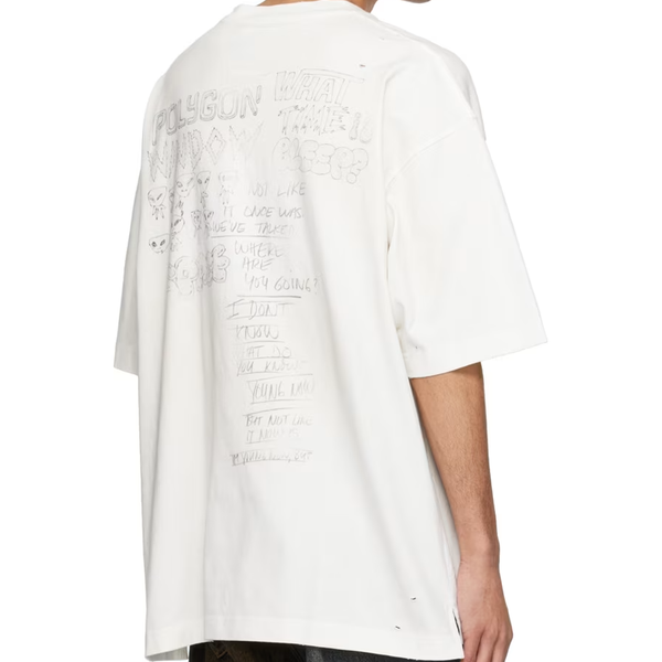 Maison Mihara Yasuhiro Distressed Tee "White"