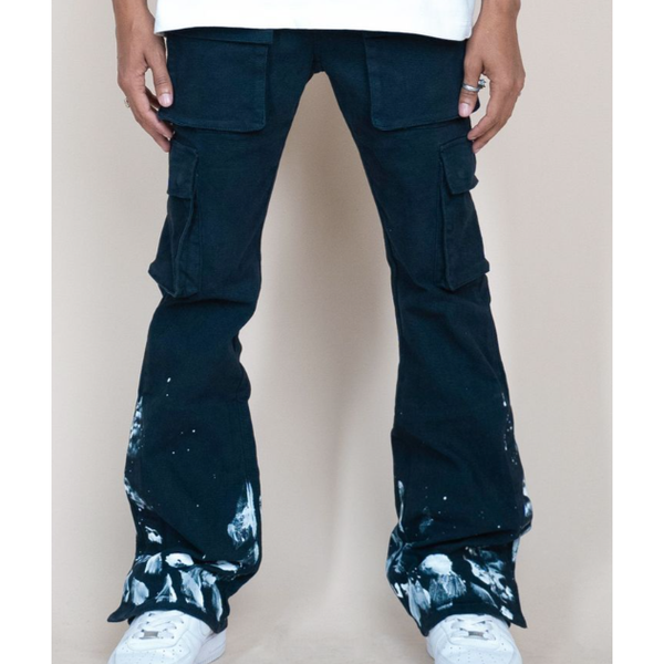 EPTM Snap Cargo Denim Pants “Navy”