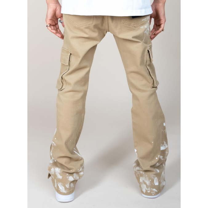 EPTM Snap Cargo Denim Pants “Khaki”