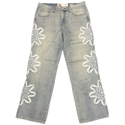 Waimea Snow Flake Baggy Jeans "Ice Wash"