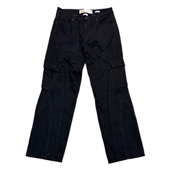 Waimea Piped Baggy Pants "Jet Black"