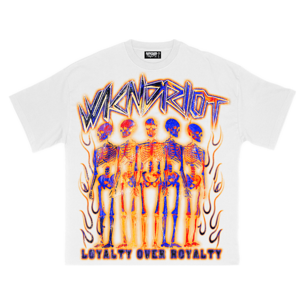 WKNDRIOT Loyalty Over Royalty Tee "White"