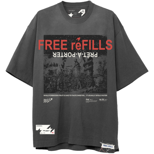 Free Refills Forbidden Tee "Vintage Black"