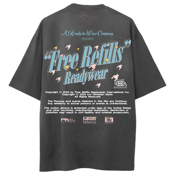 Free Refills Paramount Tee "Vintage Black"