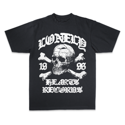 Lonely Hearts Club Records Tee "Black Edge"