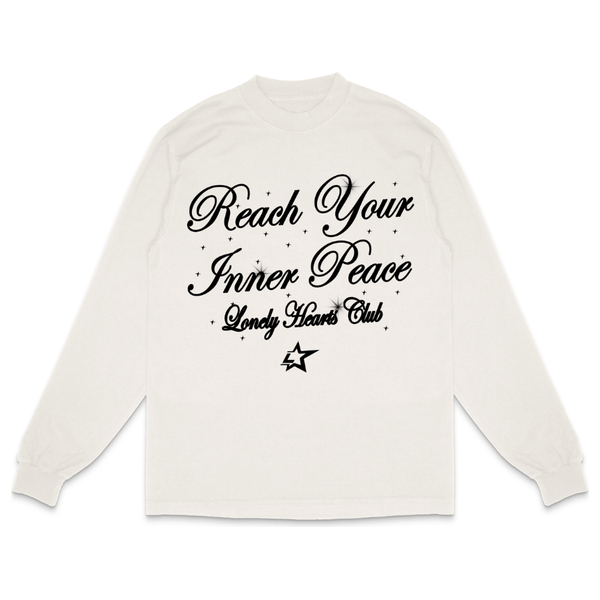 Lonely Hearts Club Reach Your Inner Peace L/S Tee "Off White"