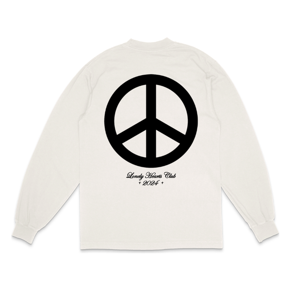 Lonely Hearts Club Reach Your Inner Peace L/S Tee "Off White"