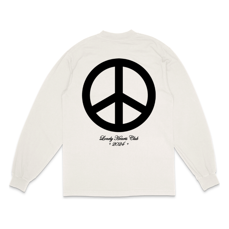 Lonely Hearts Club Reach Your Inner Peace L/S Tee "Off White"