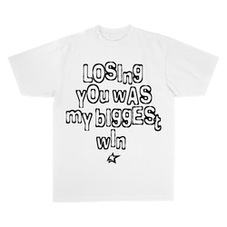 Lonely Hearts Club Losing You Was My Biggest Blessing Tee "Off White"