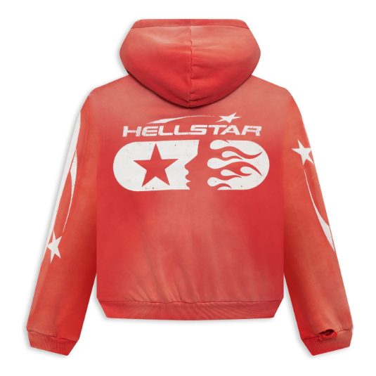 Hellstar Studios Zip Hoodie "Red"