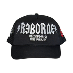 R3BORN Rockstar Trucker Hat "Black"