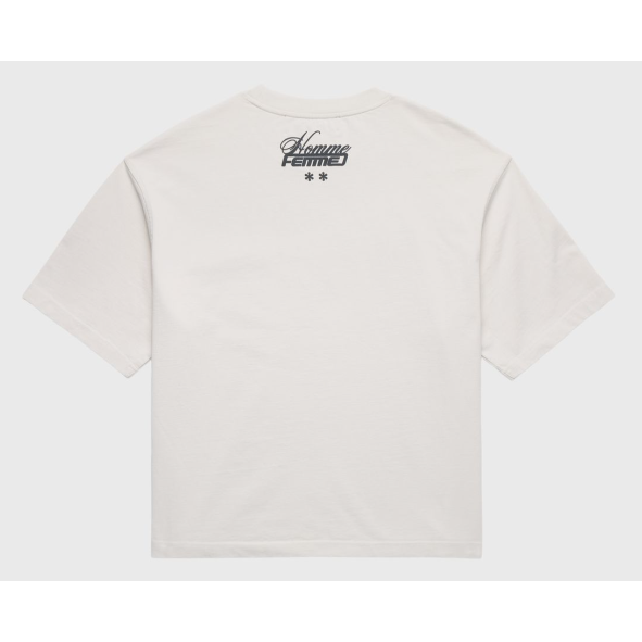 Homme Femme Destroyed Maison Tee "White"