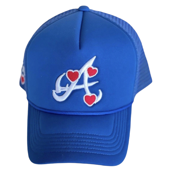 Retrovert AB Love Me Or Not Trucker Hat “Blue”