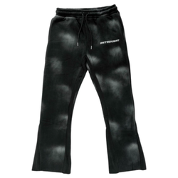 Retrovert Washed Flare Sweatpants "Black"