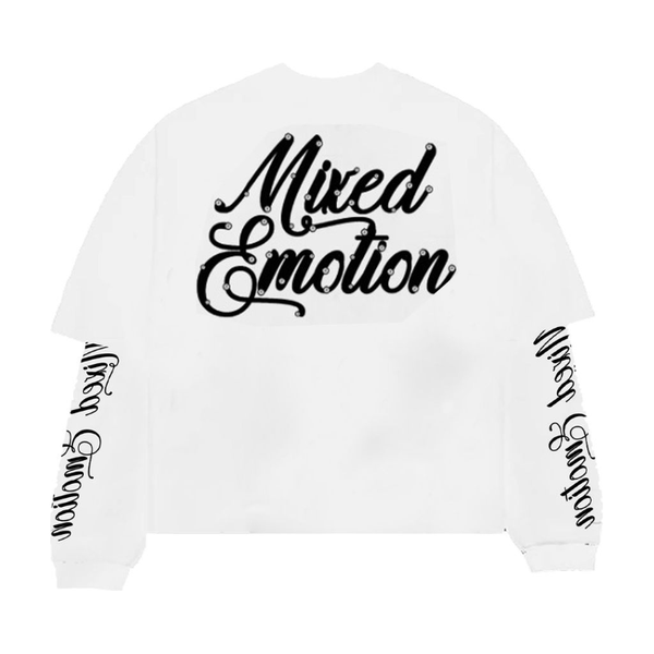 Mixed Emotion Blur L/S Tee "White"