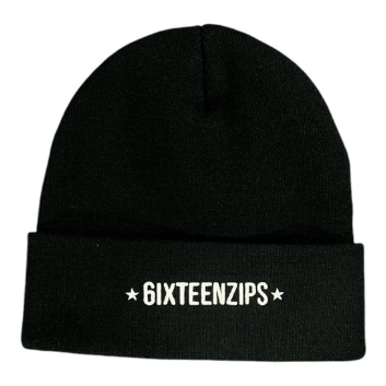 6IXTEEN Zips All Star Beanie “Black”