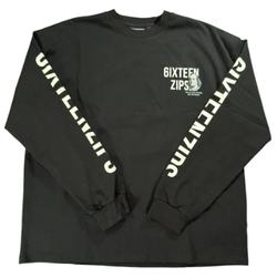 6IXTEEN Zips Ben Frank L/S Tee “Black”