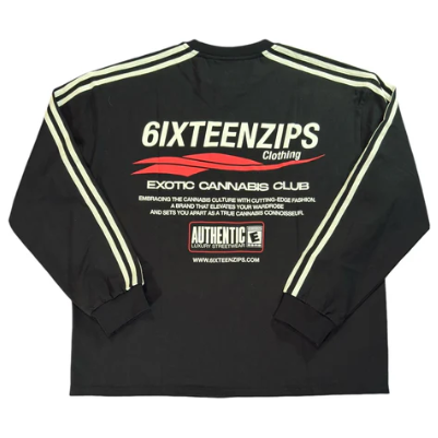 6IXTEEN Zips ECC Stripped L/S Tee