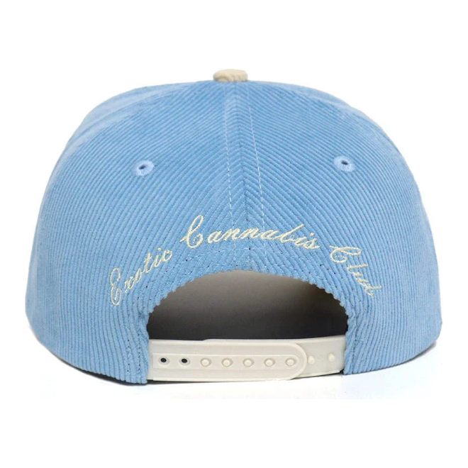 6IXTEEN Zips Club 448 Corduroy Hat “Beige/Sky Blue”