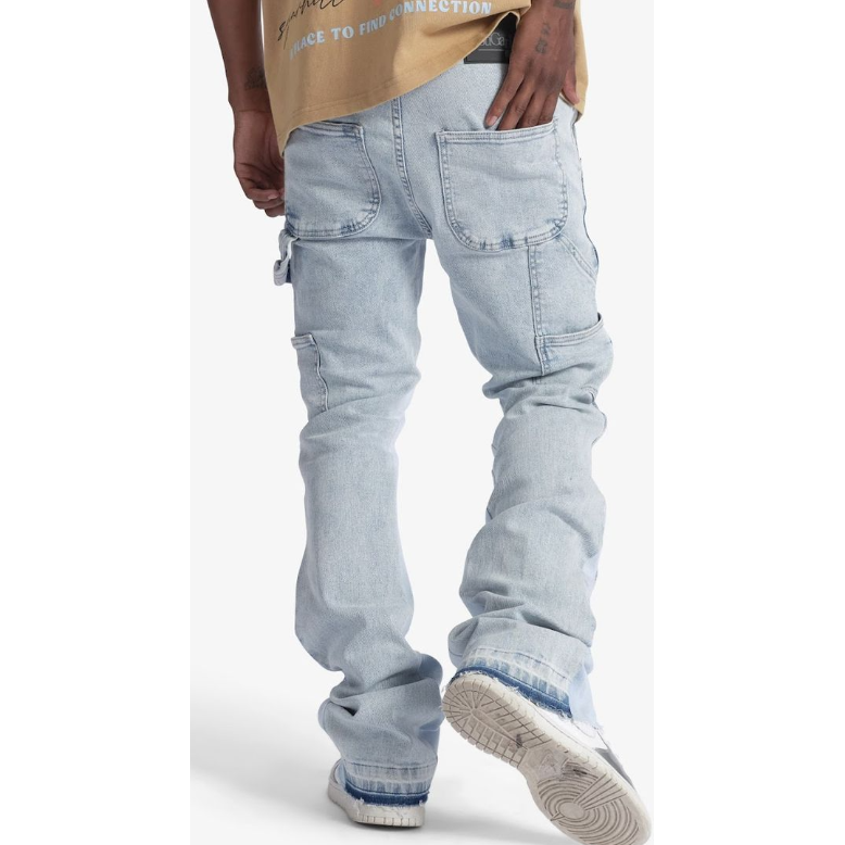 Sugar Hill Revolver Stacked Jeans "Soft Blue"