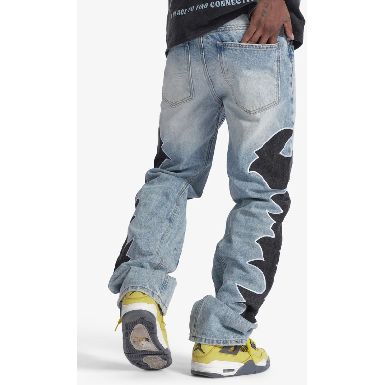 Sugar Hill Cutters Baggy Jeans "Blue Wash"