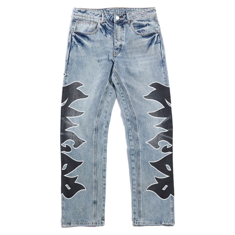 Sugar Hill Cutters Baggy Jeans "Blue Wash"