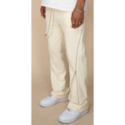 EPTM Zip Flared Sweatpants "Cream"