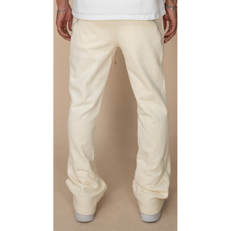 EPTM Zip Flared Sweatpants "Cream"