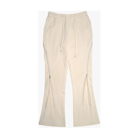 EPTM Zip Flared Sweatpants "Cream"