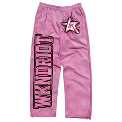 WKNDRIOT Up The Score Sweatpants "Hot Pink"