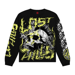 Lost Hills Skull L/S Tee "Black/Yellow"