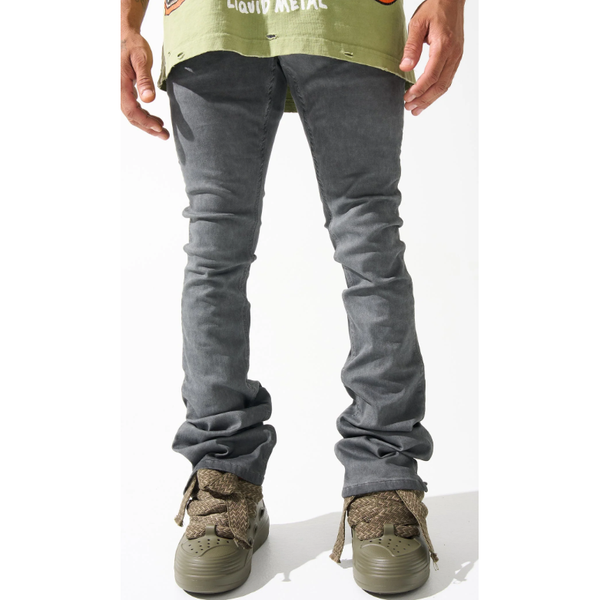 SERENEDE Lead Stacked Jeans "Grey"