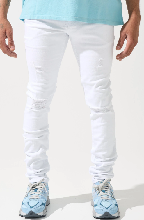 SERENEDE Everest Peak Skinny Jeans "White"