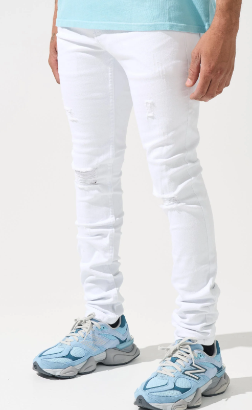 SERENEDE Everest Peak Skinny Jeans "White"