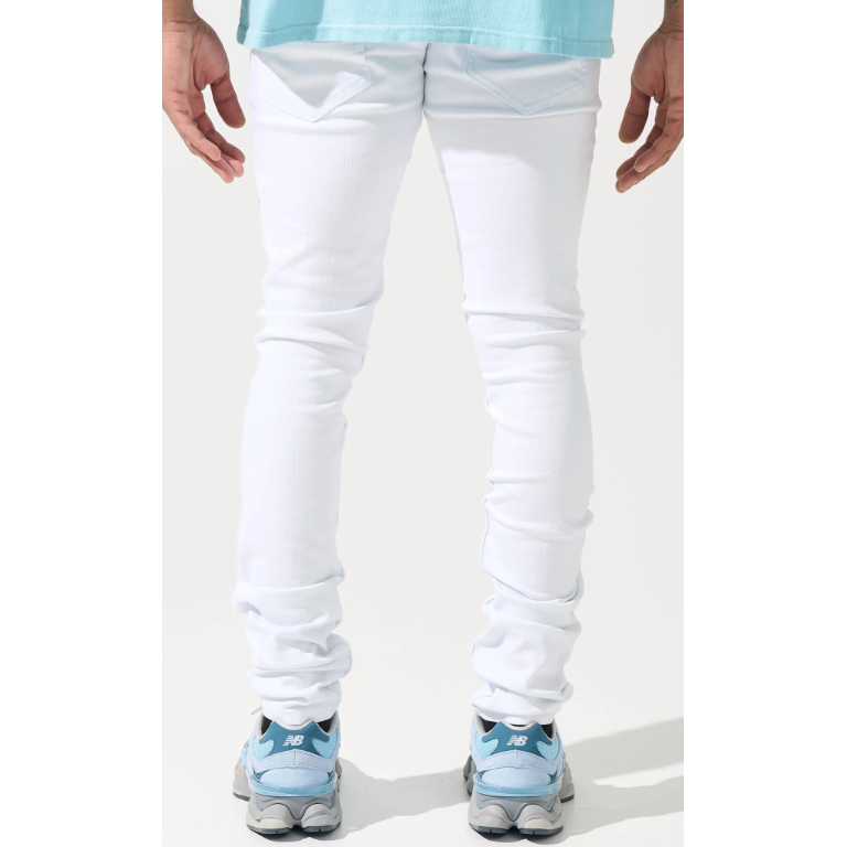 SERENEDE Everest Peak Skinny Jeans "White"