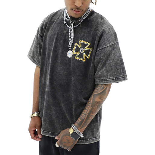 Heights District Chopper Tee "Acid Wash"