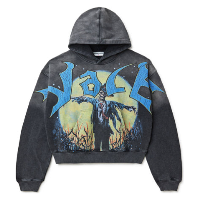 Vale Scarecrow Pull Over Hoodie "Washed Black"