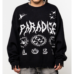 Paradise Lost Fallen Knitted Sweatshirt "Black"