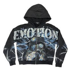 Mixed Emotion Radioactive Hoodie "Acid Wash"