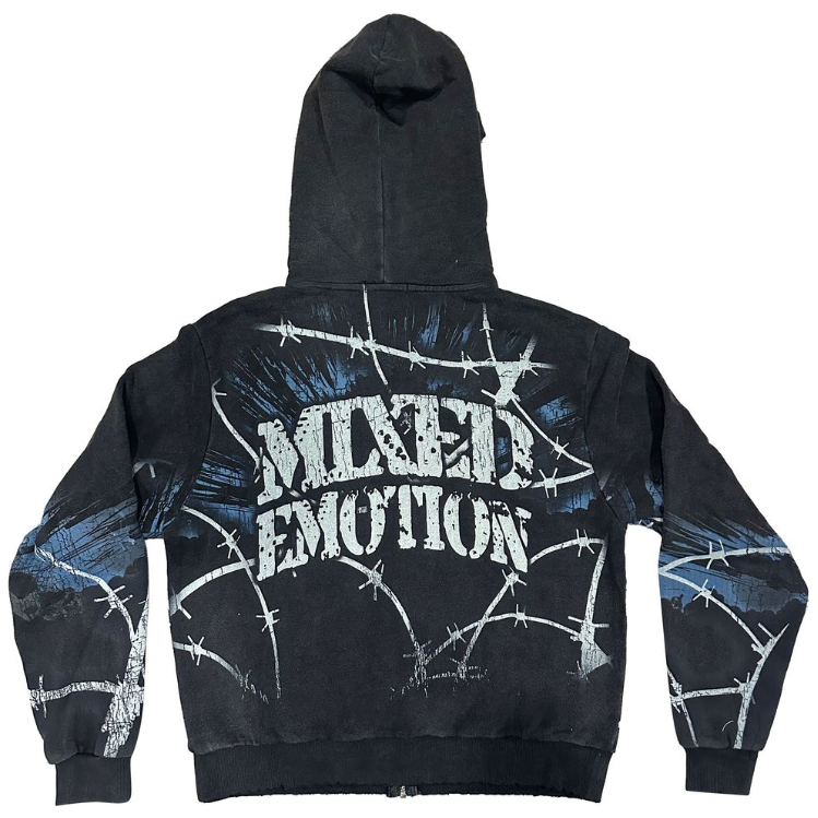 Mixed Emotion Radioactive Hoodie "Acid Wash"