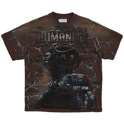 First Row Humanity First Lightning Tee "Brown"